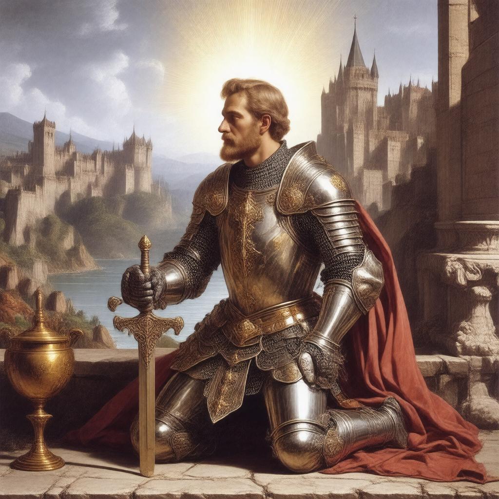 AI-created image of Sir Galahad