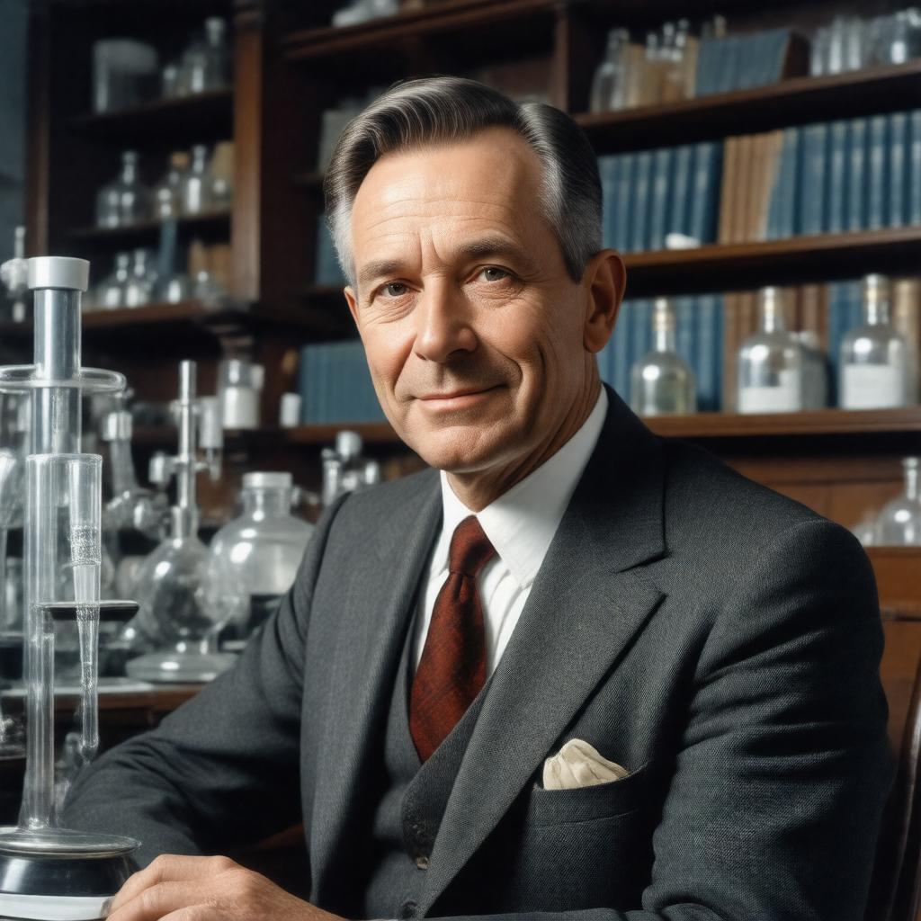 AI-created image of Sir Geoffrey Wilkinson