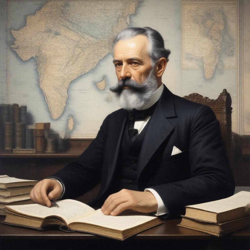 AI-created image of Sir George Abraham Grierson