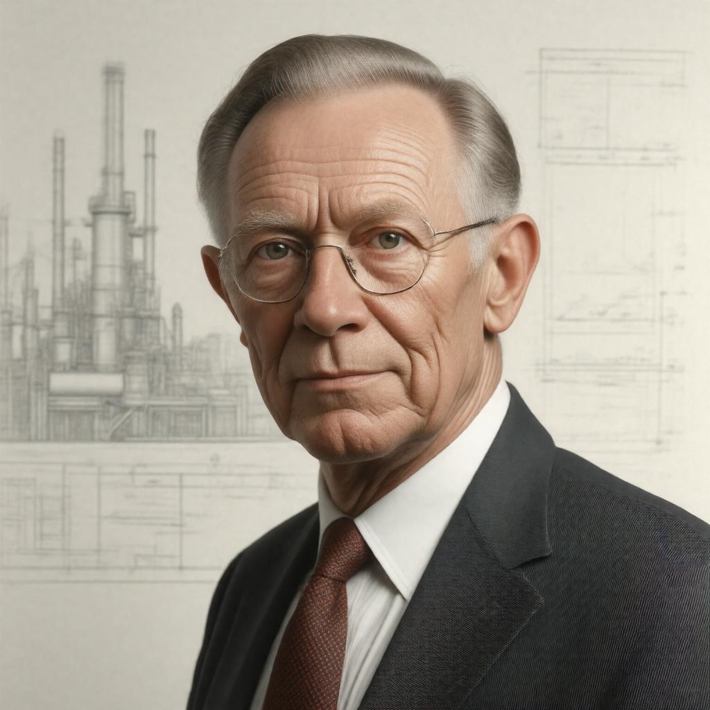 Click to view larger image AI-created image of Sir George Buckley