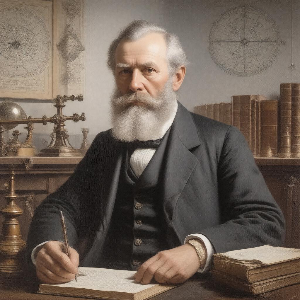 AI-created image of Sir George Darwin