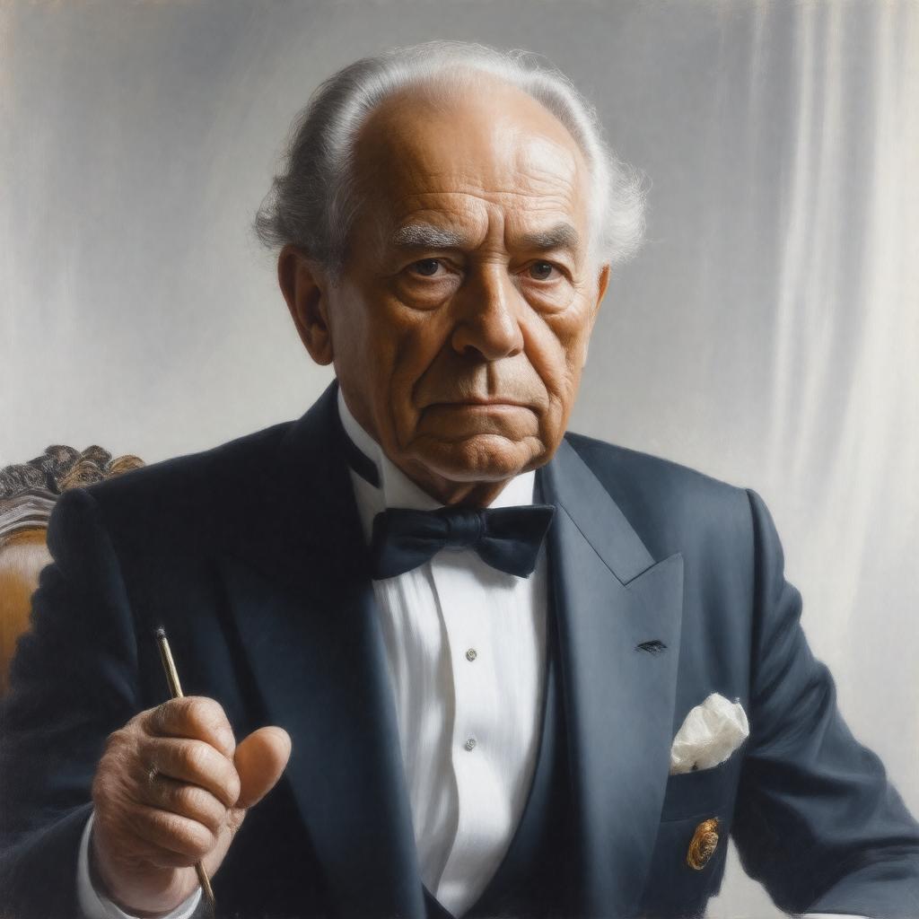 AI-created image of Sir George Solti