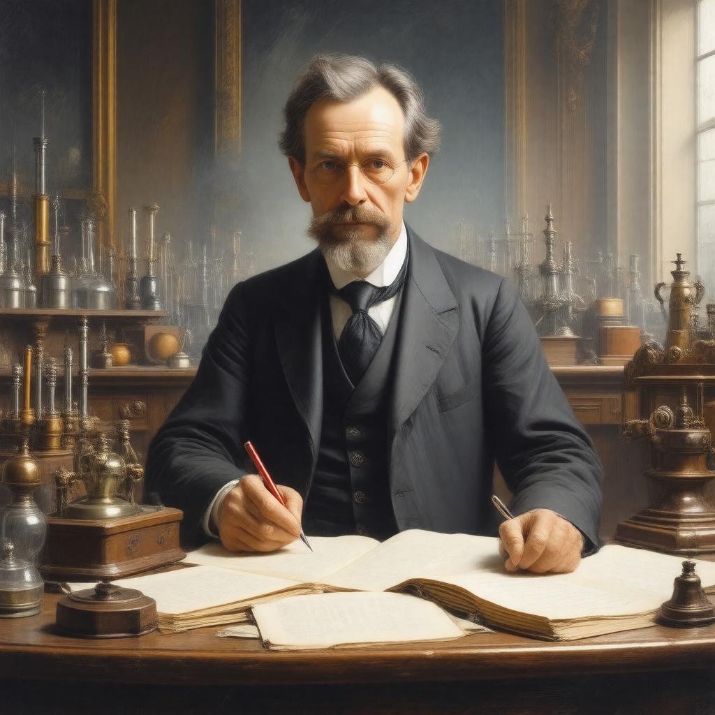 AI-created image of Sir J.J. Thomson