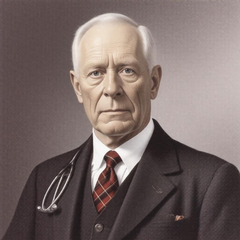 Click to view larger image AI-created image of Sir James Learmonth