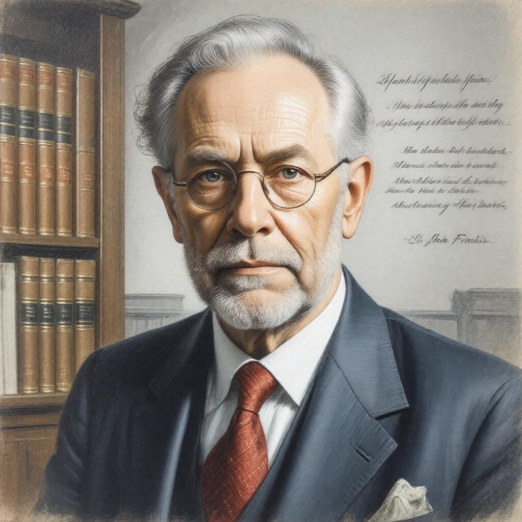 AI-created image of Sir John Finnis