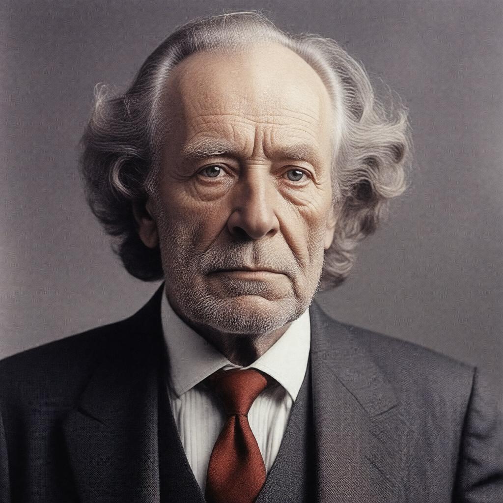 AI-created image of Sir John Gielgud