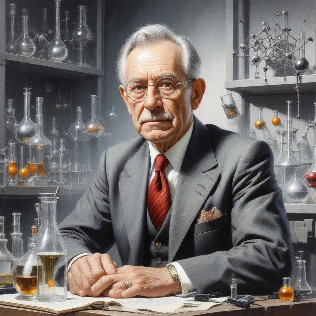 AI-created image of Sir John Meurig Thomas