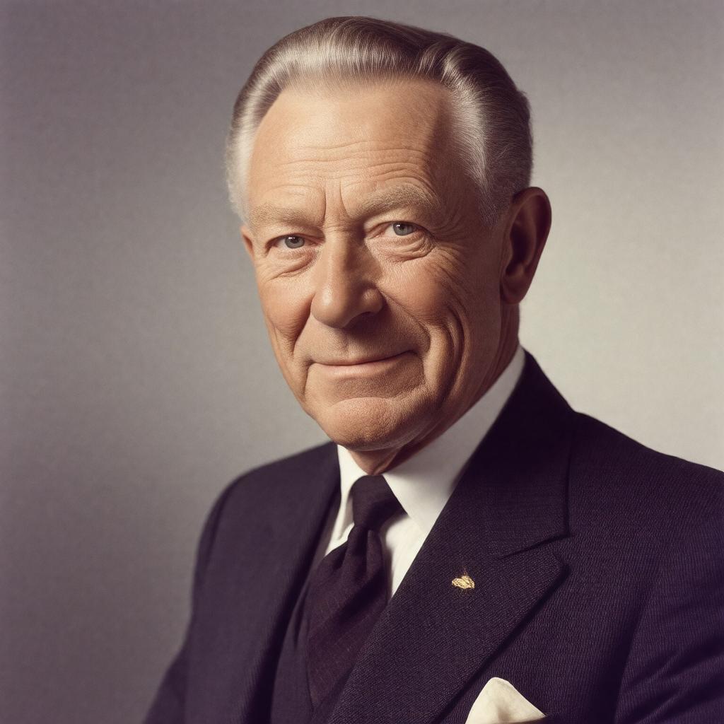 AI-created image of Sir John Mills