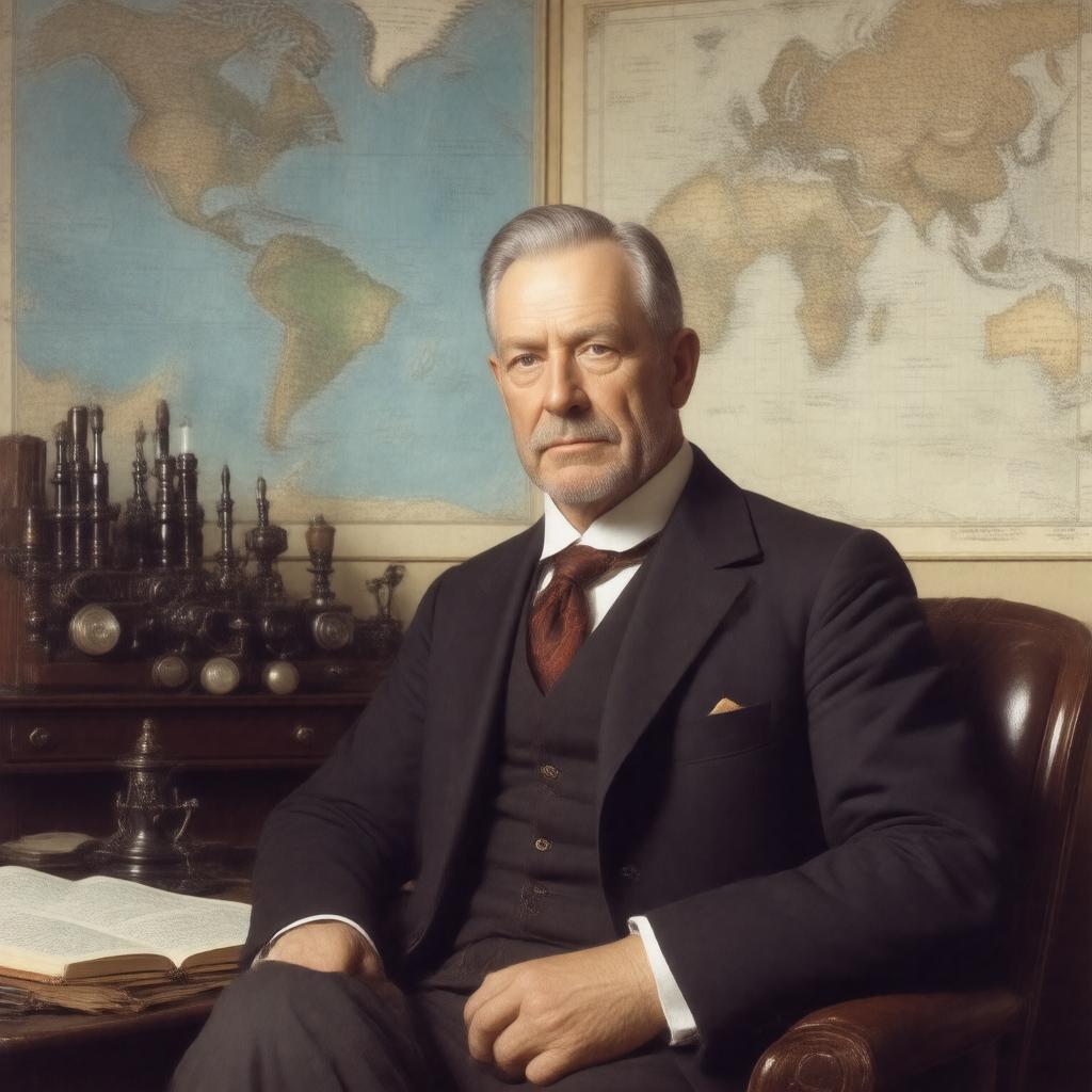 Click to view larger image AI-created image of Sir John Murray