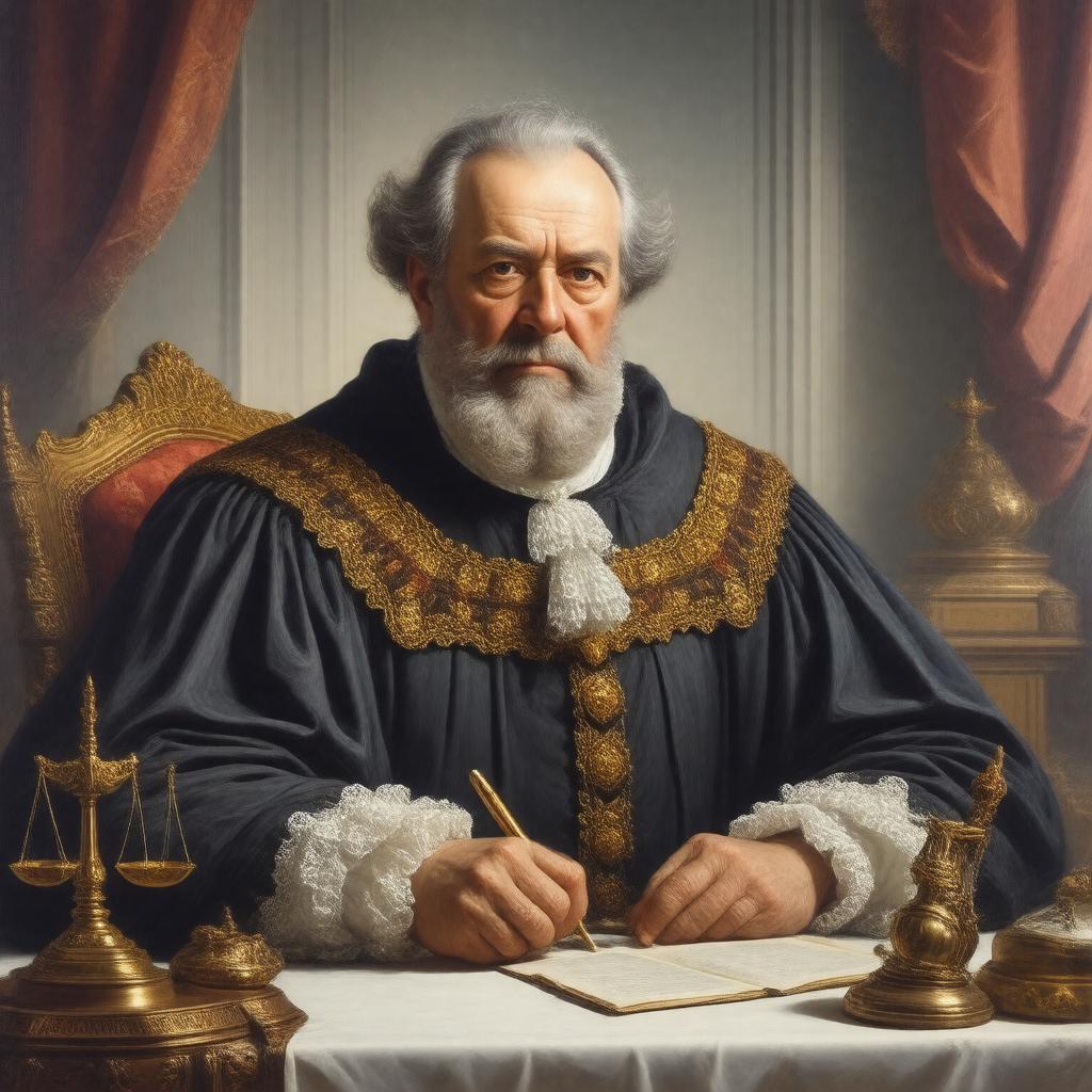 AI-created image of Sir John Popham