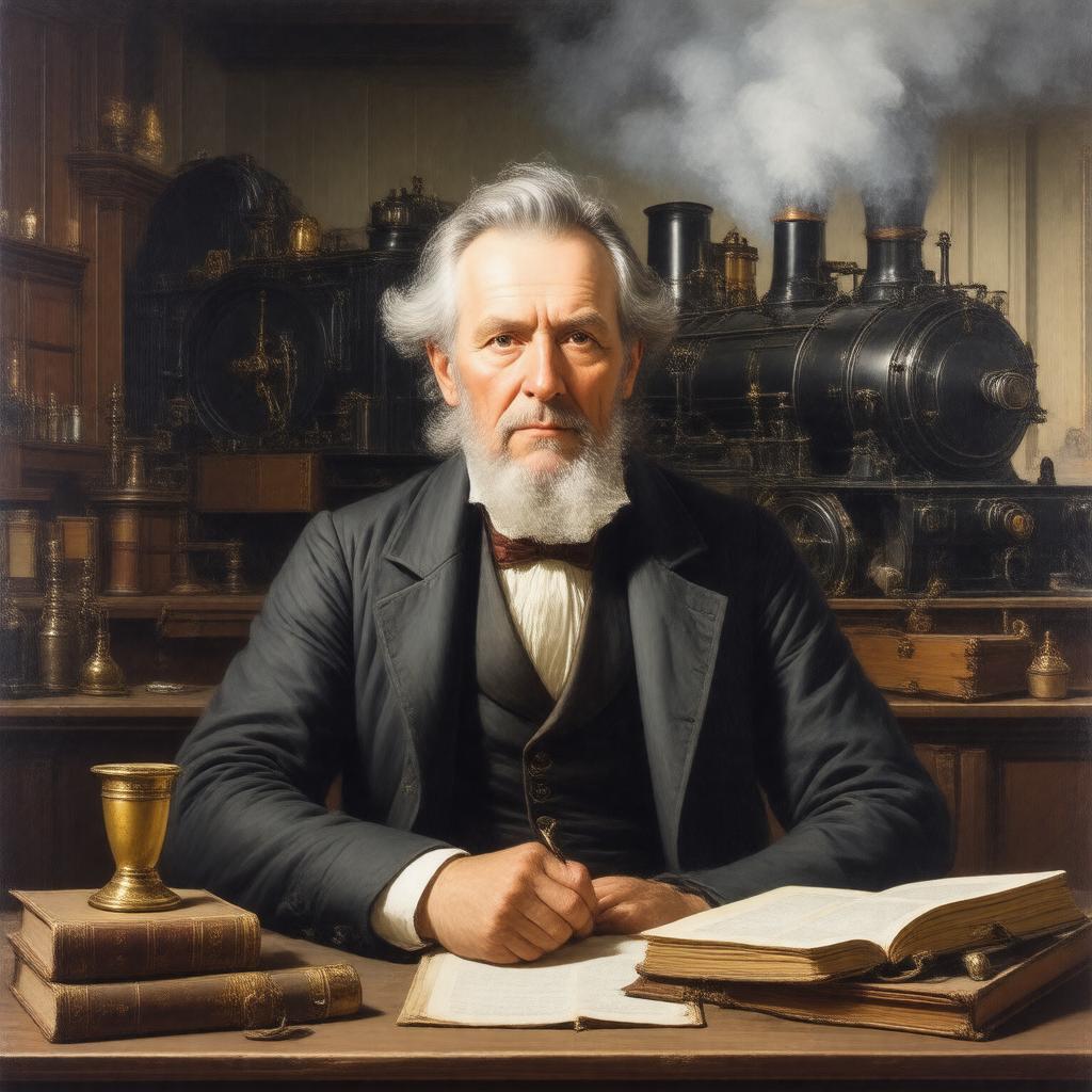 Click to view larger image AI-created image of Sir John Robison