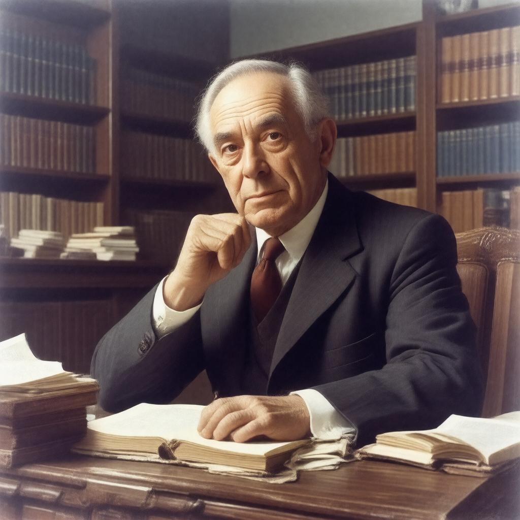 AI-created image of Sir John Searle