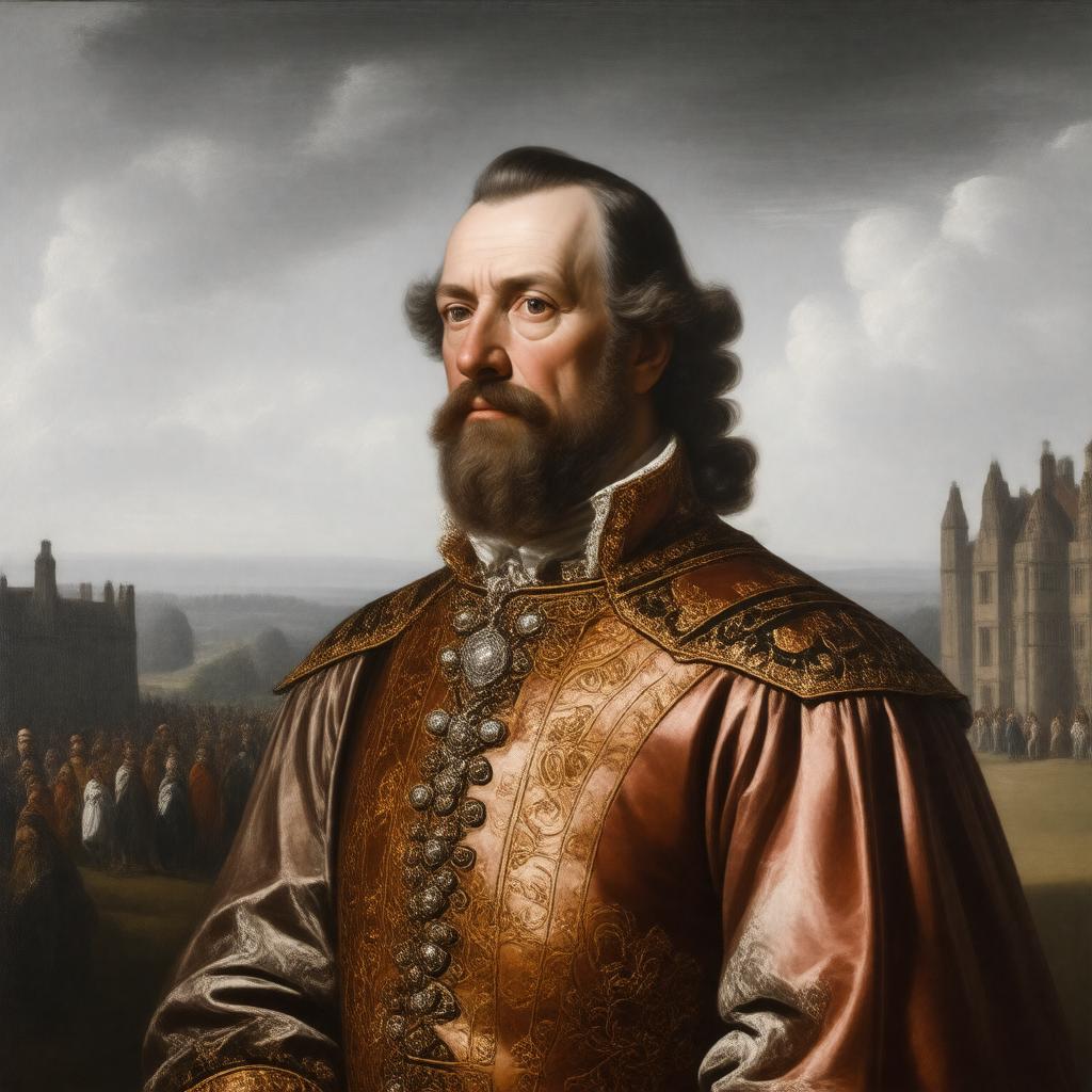 AI-created image of Sir John St John of Lydiard Tregoze