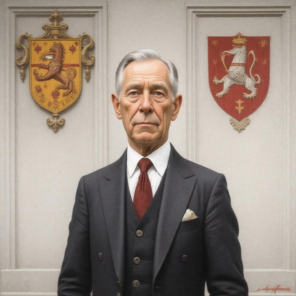 AI-created image of Sir John St John of Lydiard Tregoze, 10th Baronet