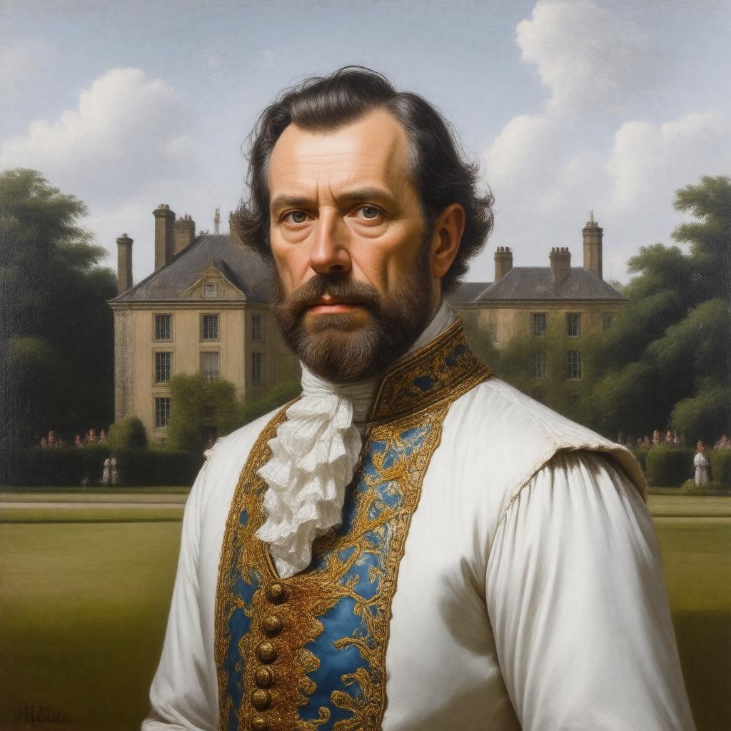 AI-created image of Sir John St John of Lydiard Tregoze, 12th Baronet