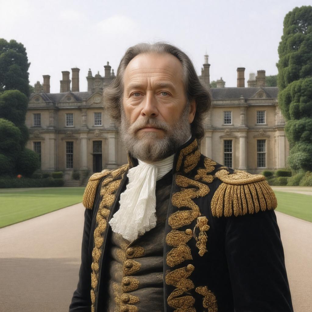 AI-created image of Sir John St John of Lydiard Tregoze, 13th Baronet