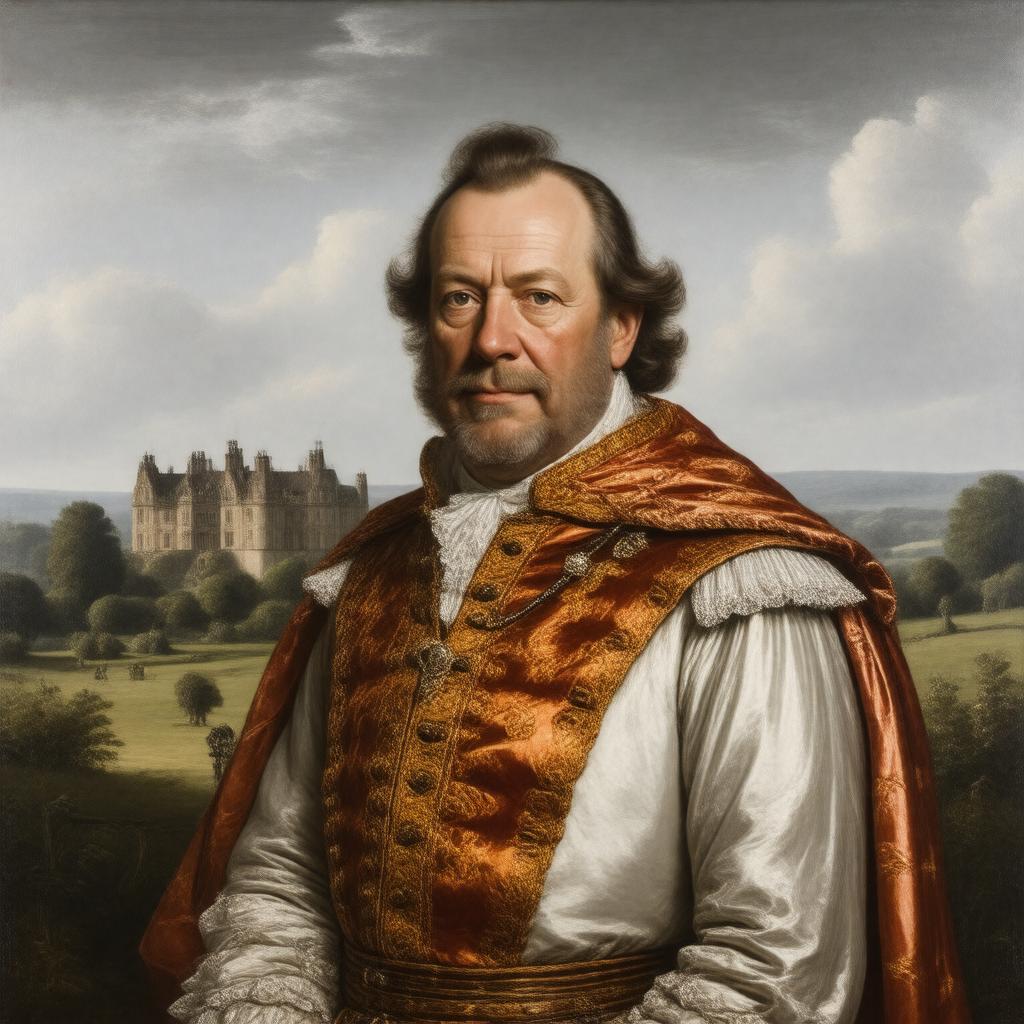 AI-created image of Sir John St John of Lydiard Tregoze, 16th Baronet