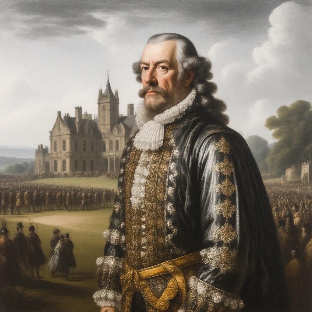 AI-created image of Sir John St John of Lydiard Tregoze, 1st Baronet