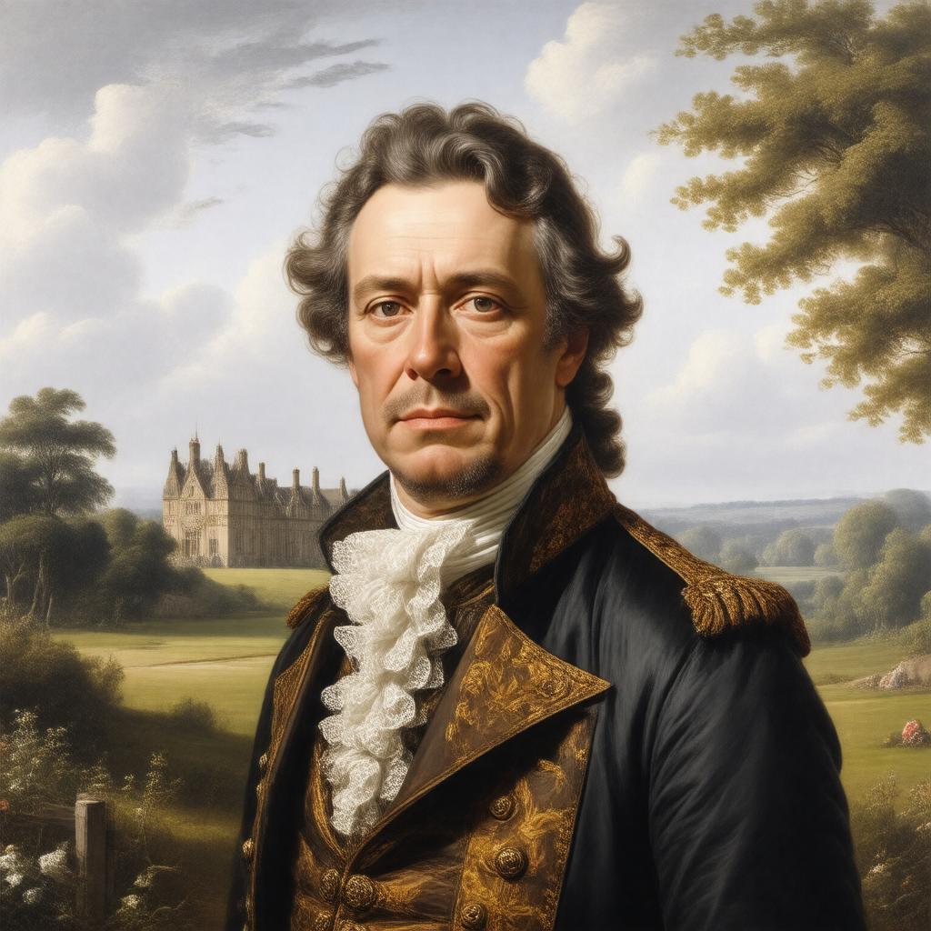 AI-created image of Sir John St John of Lydiard Tregoze, 24th Baronet