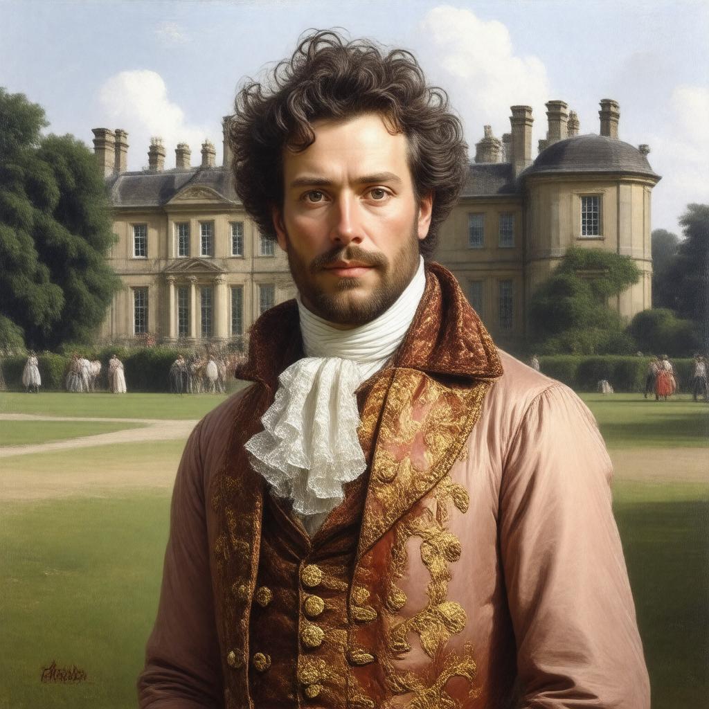 AI-created image of Sir John St John of Lydiard Tregoze, 25th Baronet