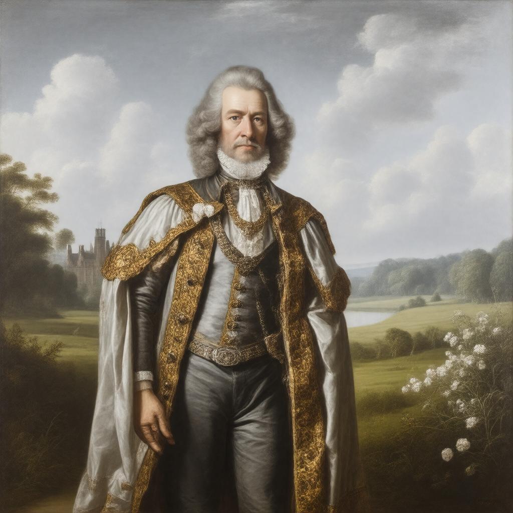 AI-created image of Sir John St John of Lydiard Tregoze, 2nd Baronet