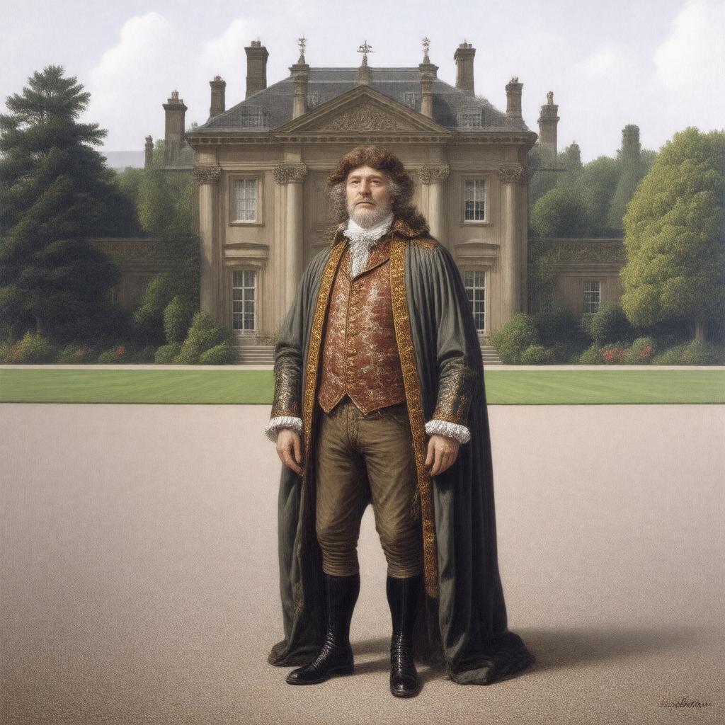 AI-created image of Sir John St John of Lydiard Tregoze, 32nd Baronet