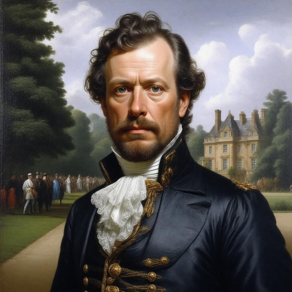 AI-created image of Sir John St John of Lydiard Tregoze, 33rd Baronet