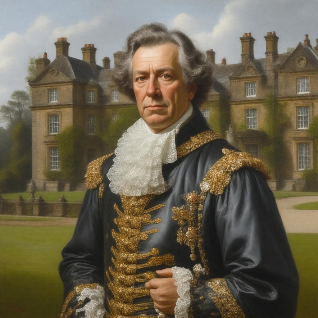 AI-created image of Sir John St John of Lydiard Tregoze, 34th Baronet