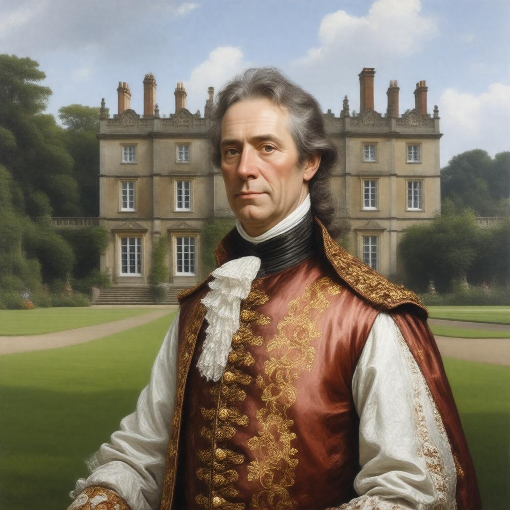 AI-created image of Sir John St John of Lydiard Tregoze, 35th Baronet