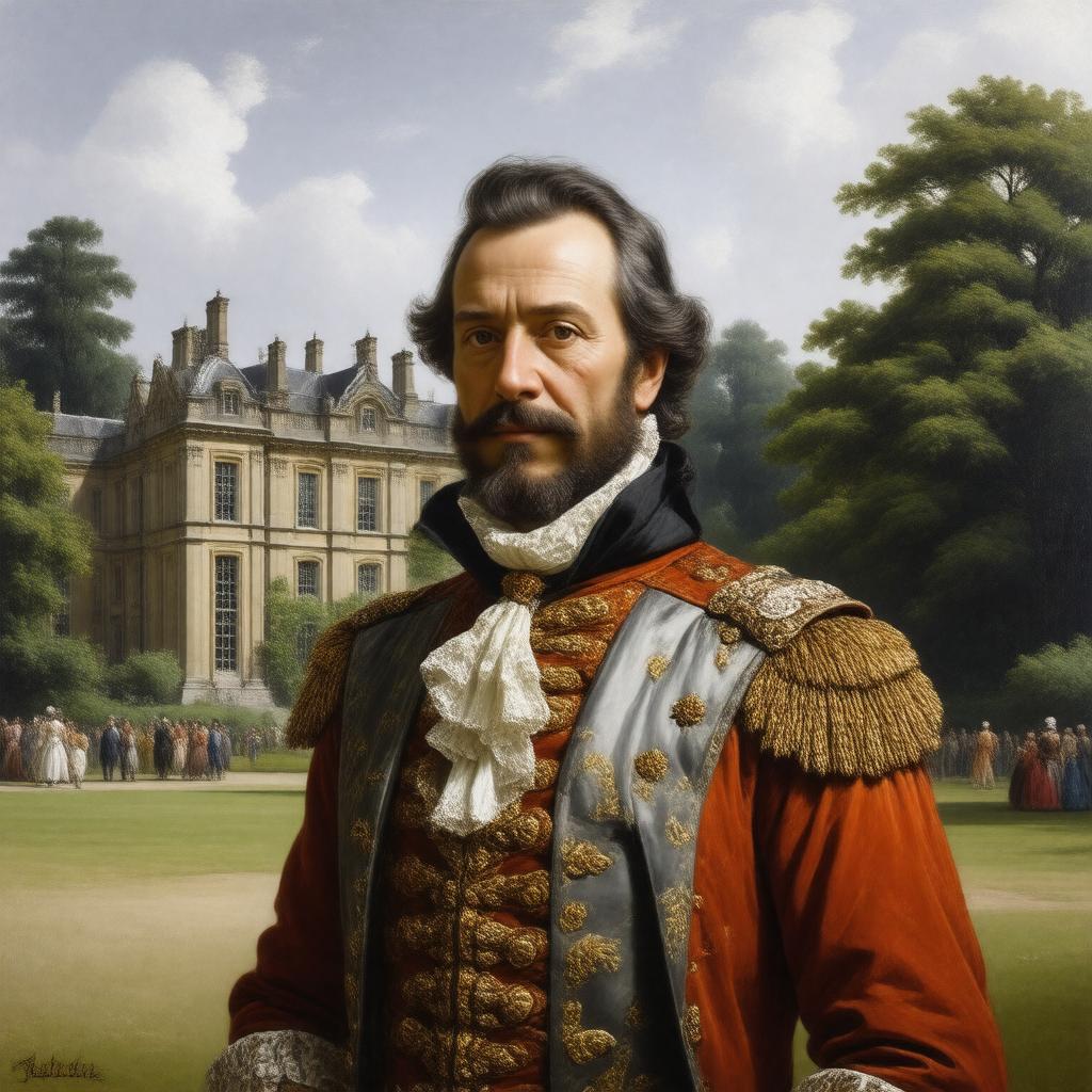 AI-created image of Sir John St John of Lydiard Tregoze, 37th Baronet