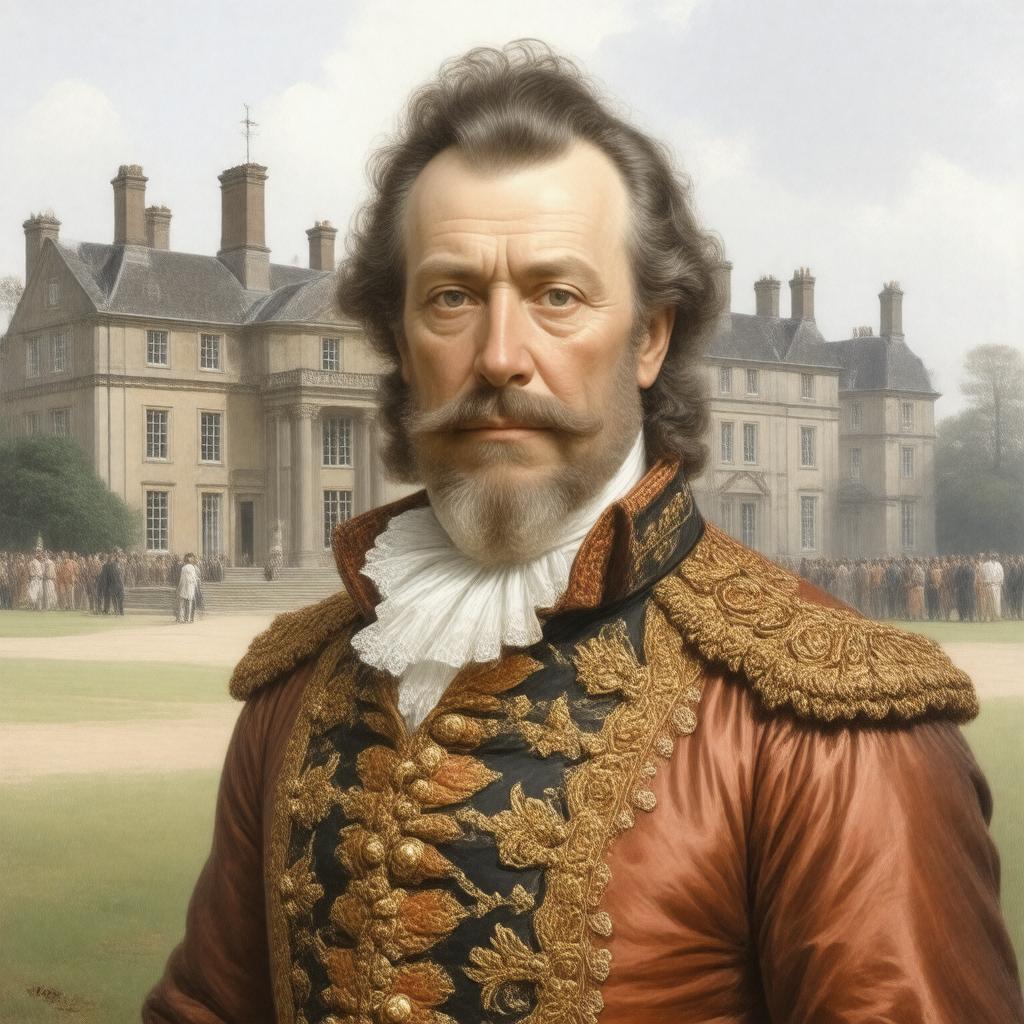 AI-created image of Sir John St John of Lydiard Tregoze, 41st Baronet