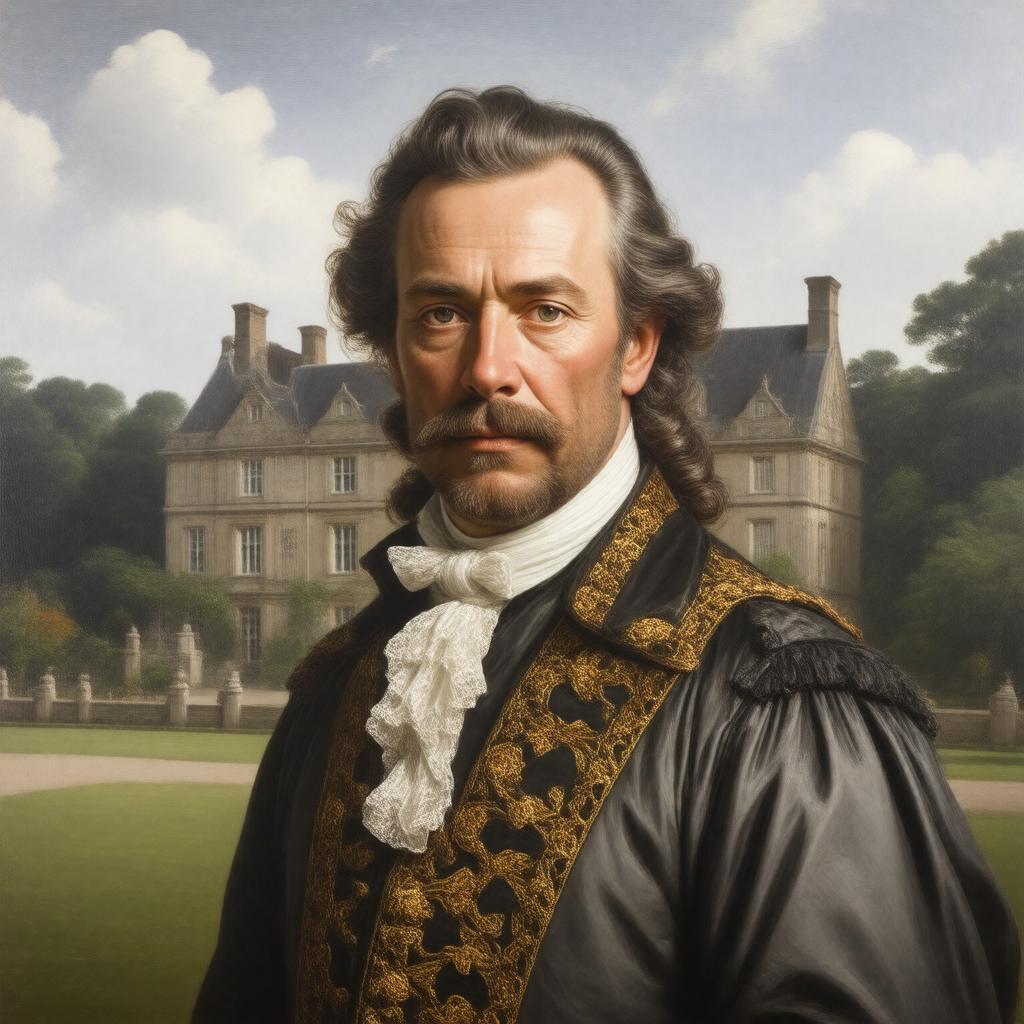 AI-created image of Sir John St John of Lydiard Tregoze, 43rd Baronet