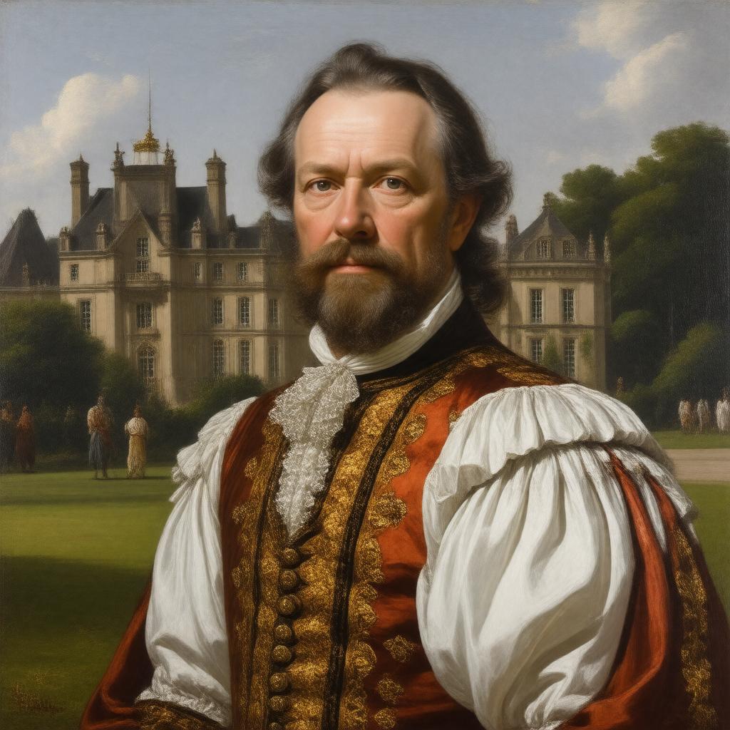 AI-created image of Sir John St John of Lydiard Tregoze, 44th Baronet