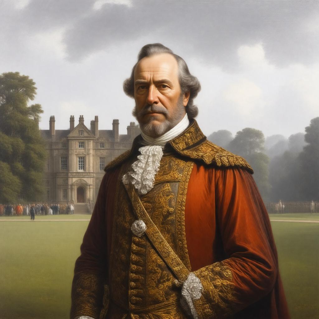 AI-created image of Sir John St John of Lydiard Tregoze, 46th Baronet