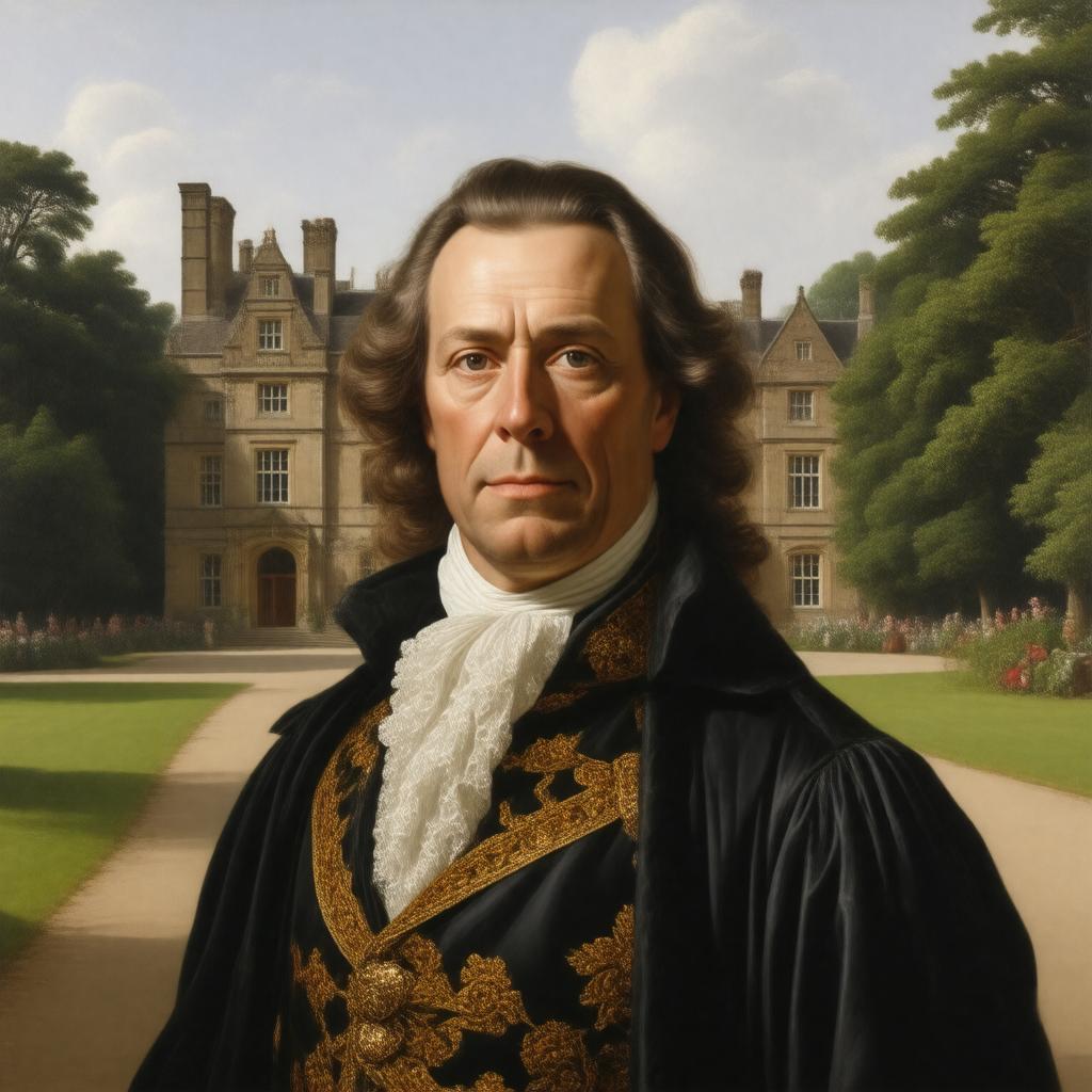 AI-created image of Sir John St John of Lydiard Tregoze, 47th Baronet