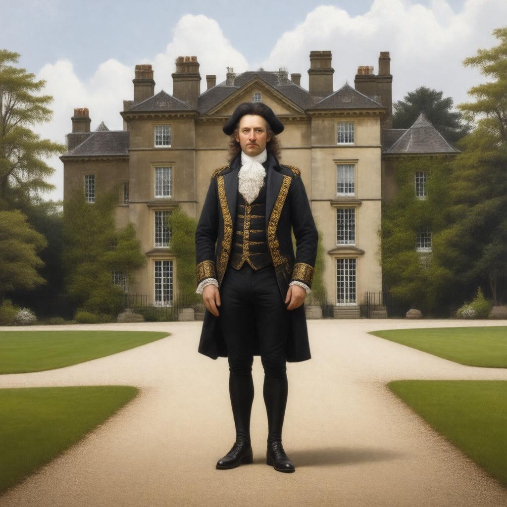 AI-created image of Sir John St John of Lydiard Tregoze, 48th Baronet