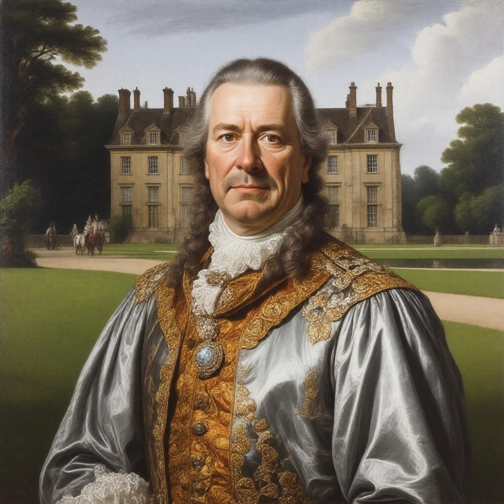 AI-created image of Sir John St John of Lydiard Tregoze, 49th Baronet