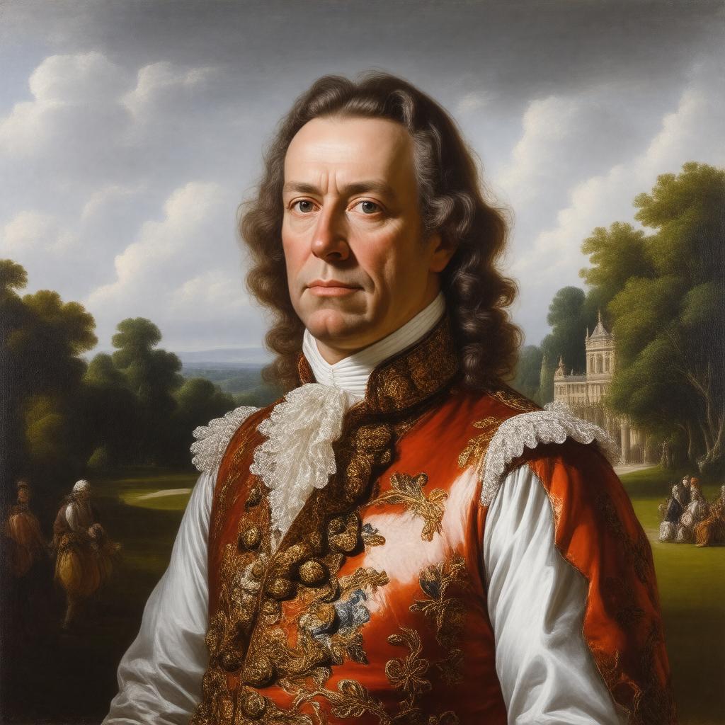 AI-created image of Sir John St John of Lydiard Tregoze, 7th Baronet