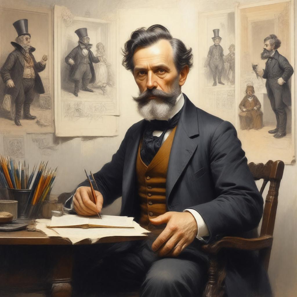 AI-created image of Sir John Tenniel