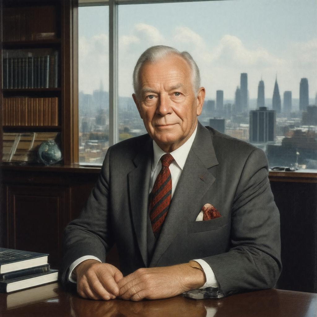 AI-created image of Sir John Tusa