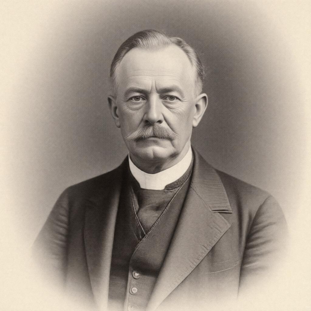 Click to view larger image AI-created image of Sir Joseph Compton-Rickett
