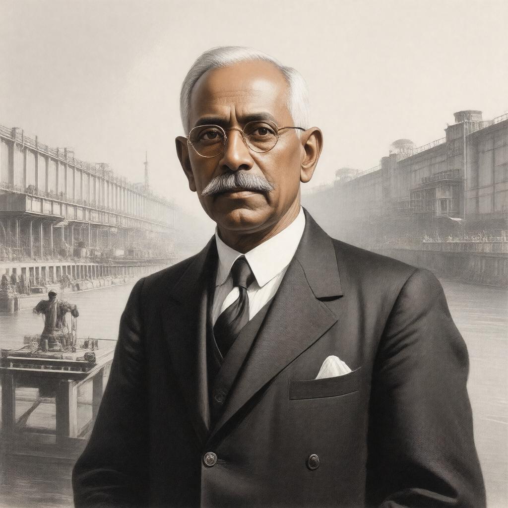 AI-created image of Sir M. Visvesvaraya