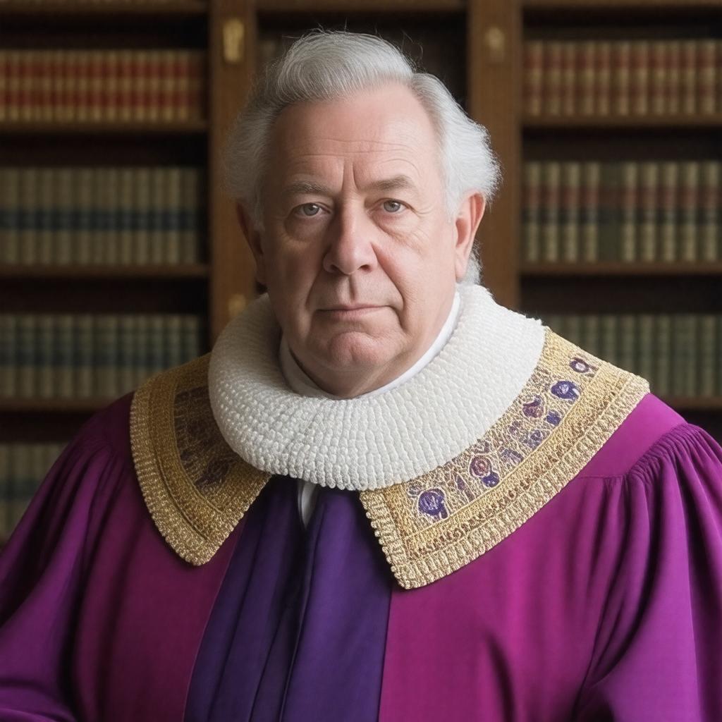 Click to view larger image AI-created image of Sir Mark Warby