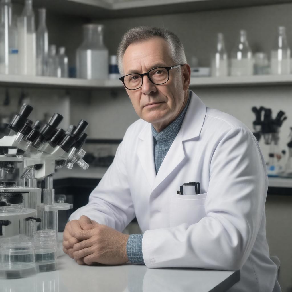 AI-created image of Sir Martin Evans