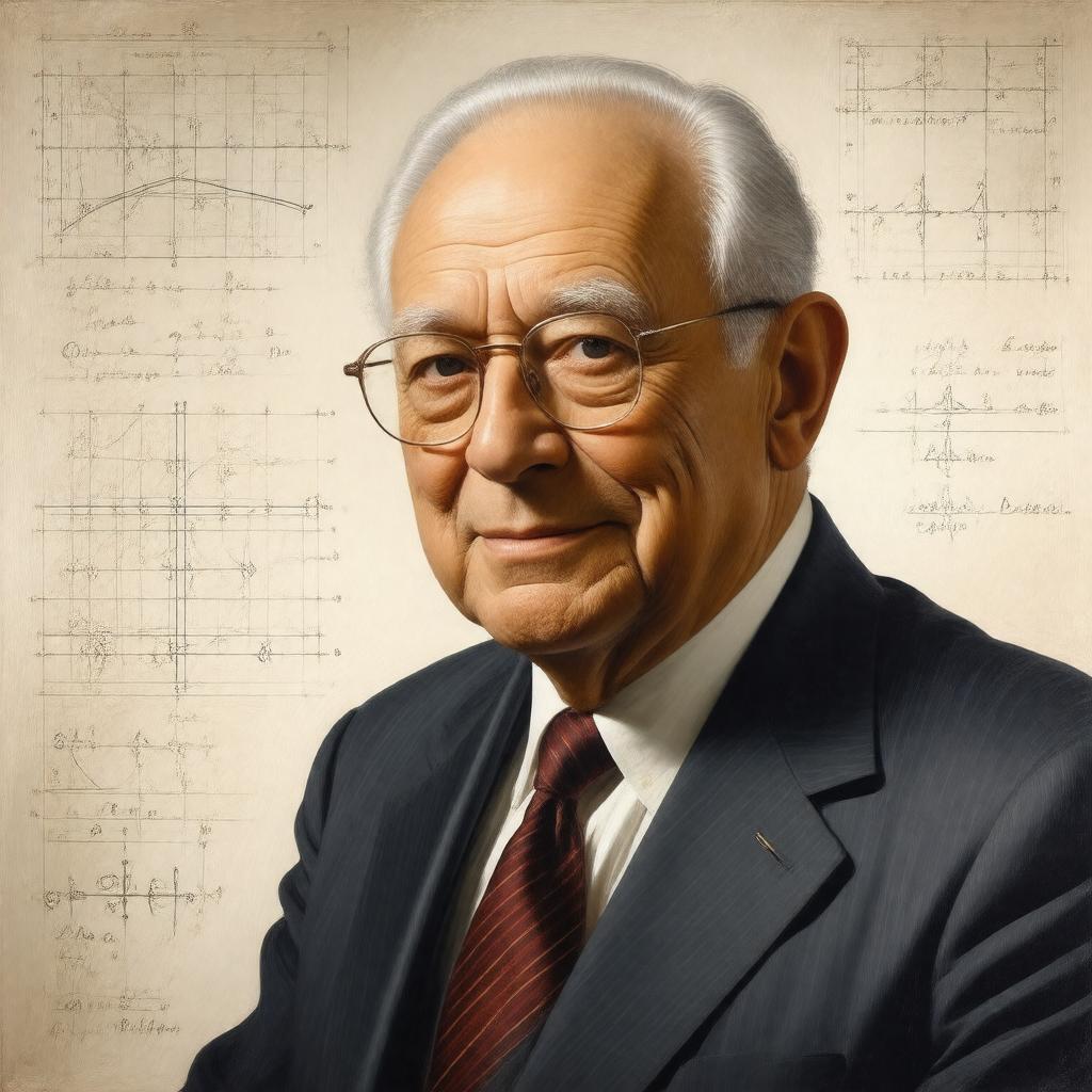 AI-created image of Sir Michael Atiyah