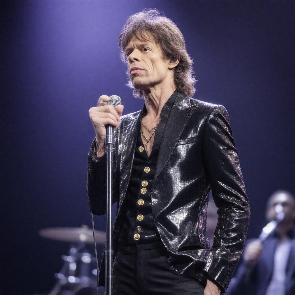 AI-created image of Sir Michael Philip Jagger