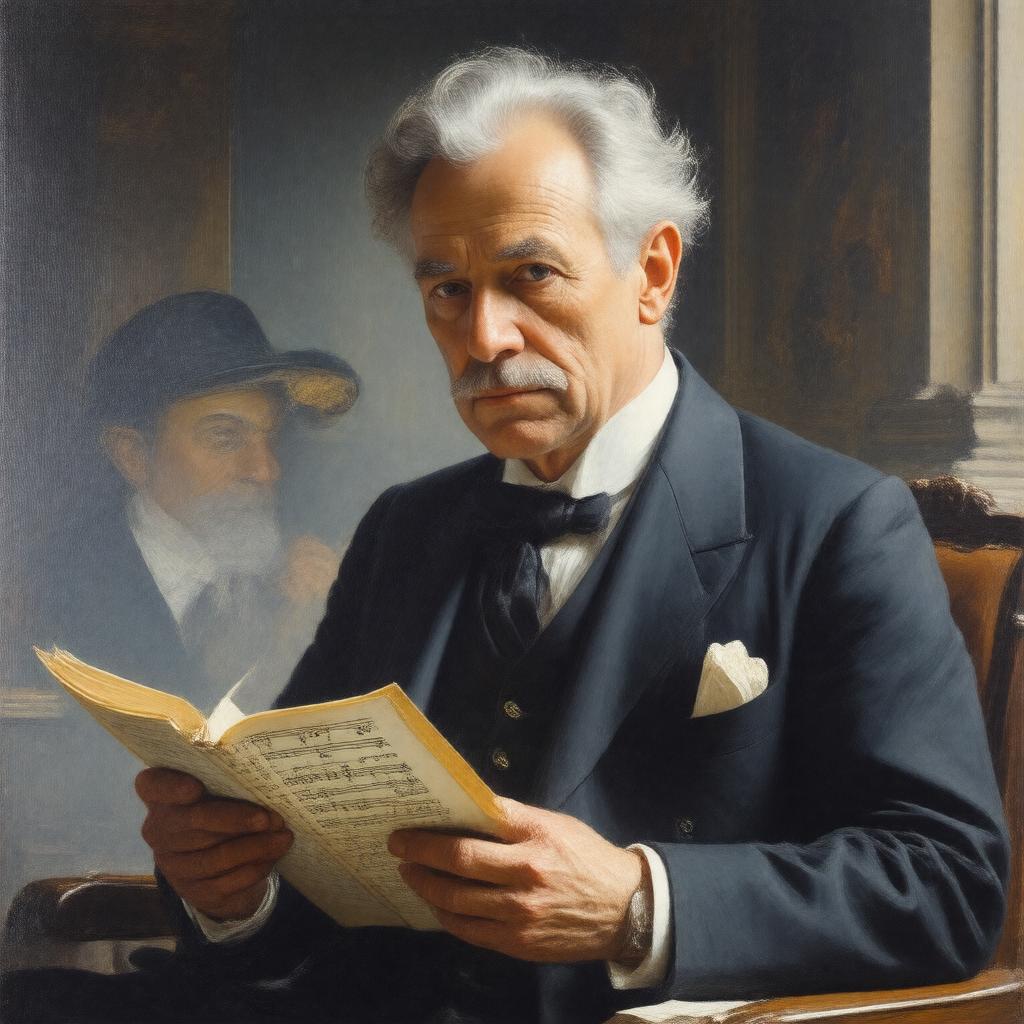 AI-created image of Sir Michael Tippett