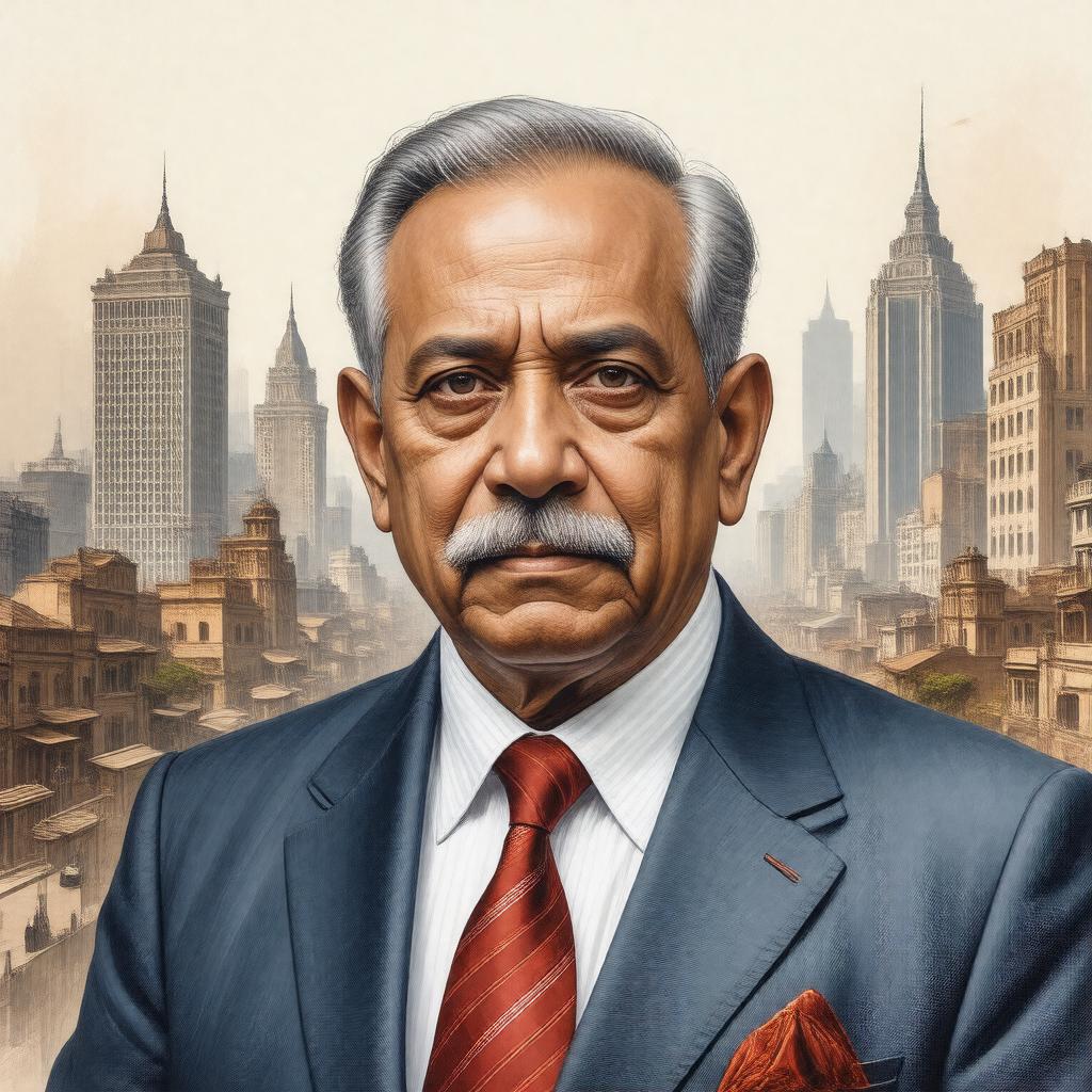 AI-created image of Sir Mirza Ismail