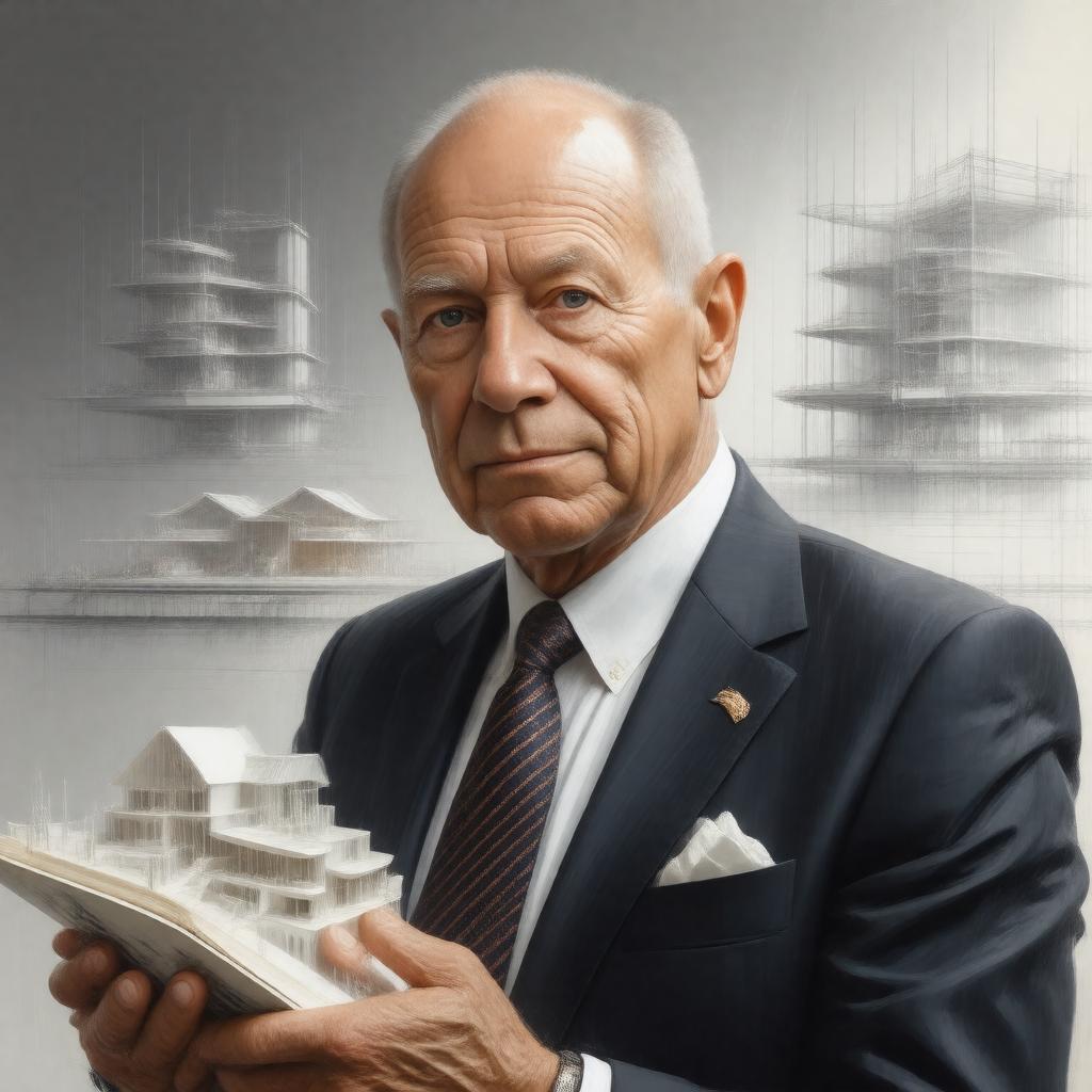 AI-created image of Sir Norman Foster