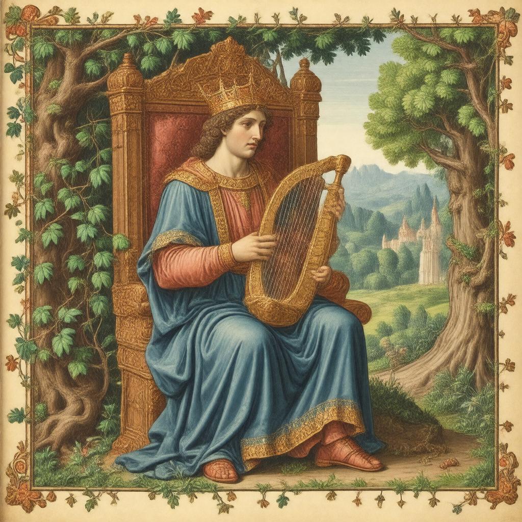 Click to view larger image AI-created image of Sir Orfeo